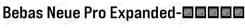 Bebas Neue Pro Expanded字体转换